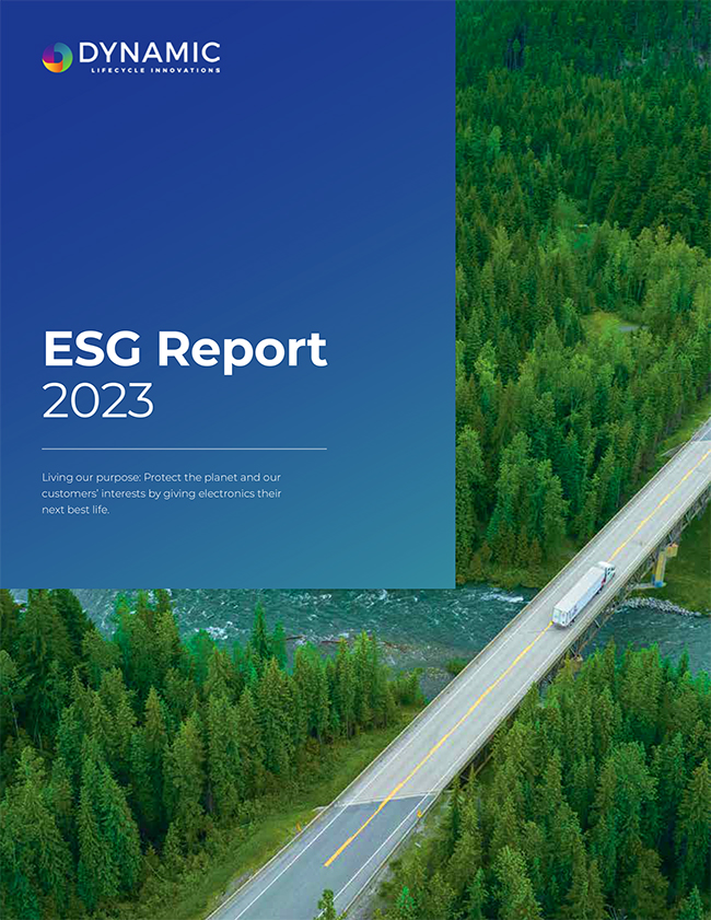 Cover image of Dynamic's 2023 ESG Report.