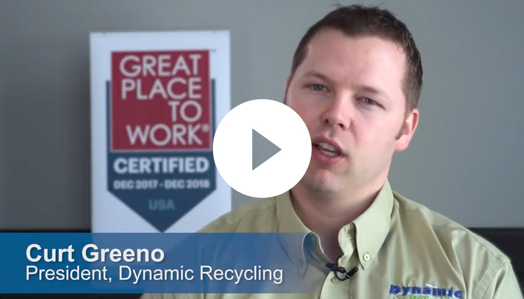 Curt Greeno, President of Dynamic Lifecycle Innovations Recycling, in an interview for Great Place to Work.