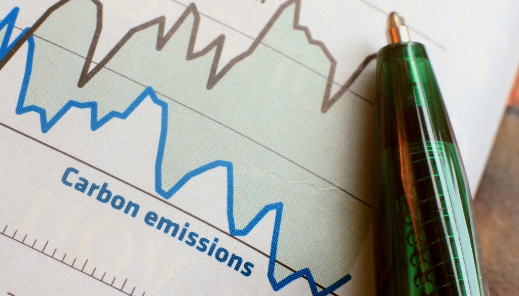 Carbon emissions graph.