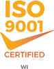 Certification icon for ISO 9001 - Certified WI